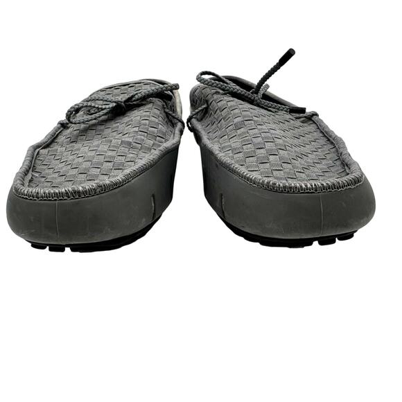 SWIMS Men\'s 13 Gray Black Woven Driver Loafers Shoes Casual Beach Water Vacation main image 4